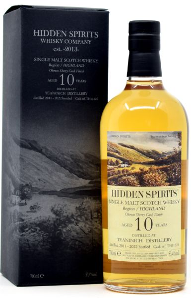 Teaninich 10 Jahre 2011/2022 Sherry Cask Hidden Spirits 53,4% vol.