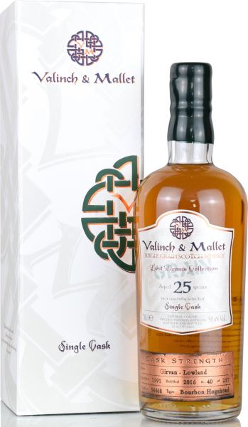 Girvan 25 Jahre 1991/2016 Valinch & Mallet 50,4% vol.