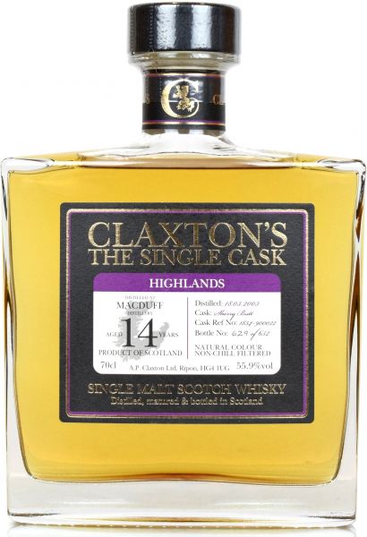 MacDuff 14 Jahre 2003/2018 Sherry Butt Claxton's 55,9% vol.