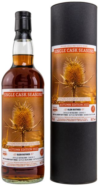 Glenrothes 2011/2022 1st Fill Sherry Butt Single Cask Seasons Autumn 2022 51,7% vol.