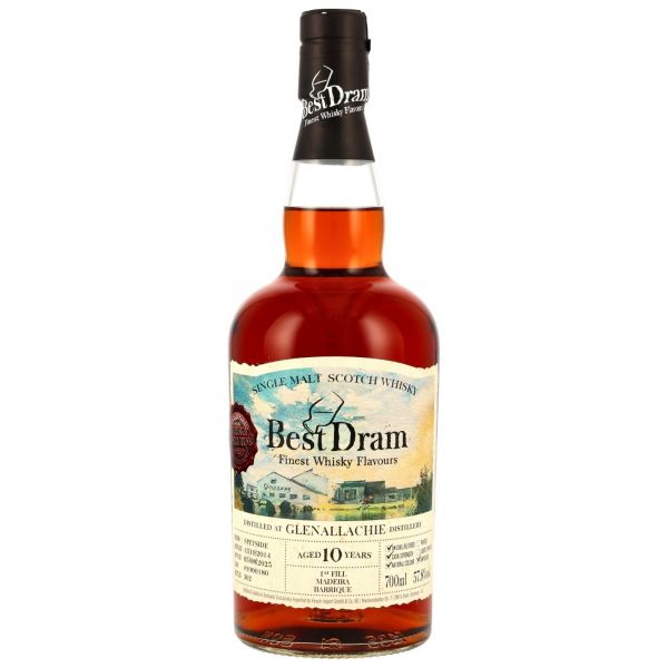 Glenallachie 10 Jahre 2014/2025 1st Fill Madeira Barrique Best Dram 57,8% vol.