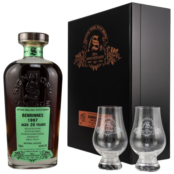 Benrinnes 1997/2018 Signatory Vintage 30th Anniversary US-Version 54,9% vol.