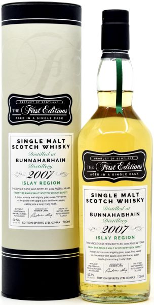 Bunnahabhain 14 Jahre 2007/2022 First Editions 52,5% vol.