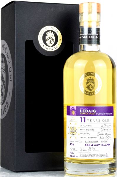 Ledaig 11 Jahre 2007/2019 House of McCallum #638/639 46,5% vol.