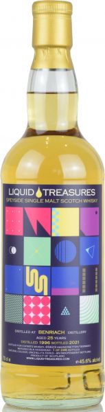 Benriach 25 Jahre 1996/2021 Liquid Treasures Retro 45,6% vol.