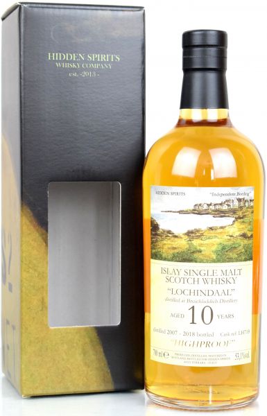 Lochindaal (Bruichladdich) 10 Jahre 2007/2018 Hidden Spirits Highproof