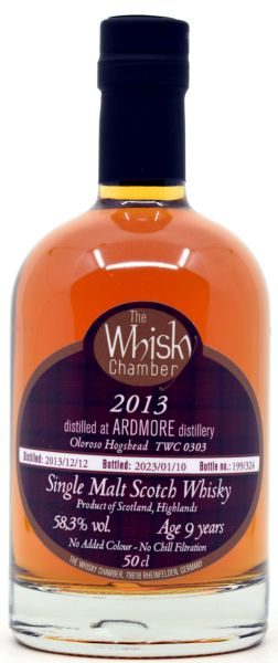Ardmore 9 Jahre 2013/2023 Oloroso Sherry The Whisky Chamber 58,3% vol.