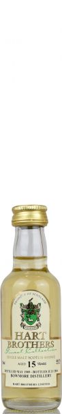 Bowmore 15 Jahre 1989/2004 Hart Brothers Miniatur