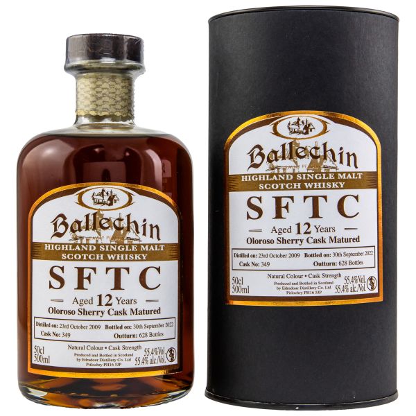 Ballechin 12 Jahre 2009/2022 Sherry Cask Straight from the Cask #349 55,4% vol.