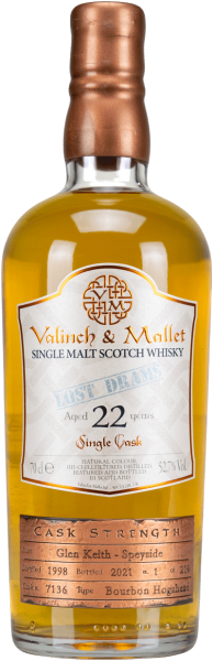 Glen Keith 22 Jahre 1998/2021 Valinch &amp; Mallet 52,7% vol.