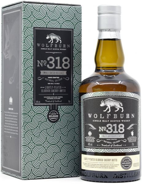 Wolfburn &quot;Batch 318&quot; Lightly Peated Sherry Casks Small Batch 46% vol.