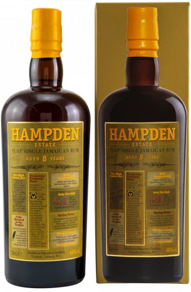 Hampden Estate 8 Jahre Pure Single 8 Jahre Jamaican Rum 46% vol.