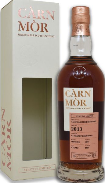 Glenallachie 8 Jahre 2013/2022 PX Sherry Cask Carn Mor Strictly Limited 47,5% vol.
