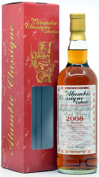 Macduff 16 Jahre 2008/2025 1st Fill Oloroso Sherry Alambic Classique 62,9% vol.