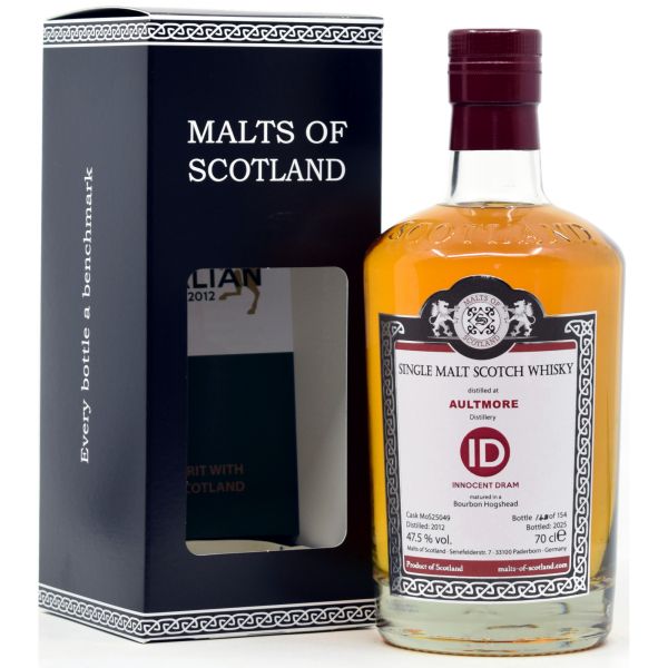 Aultmore 13 Jahre 2012/2025 Malts of Scotland ID Serie 47,5% vol.