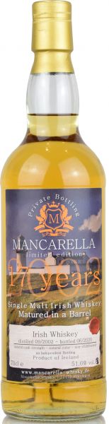 Irish Whiskey 17 Jahre 2002/2020 Mancarella Whisky 51,6% vol.