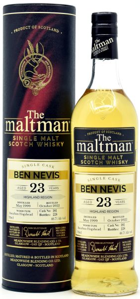 Ben Nevis 23 Jahre 1999/2022 The Maltman 46,7% vol.