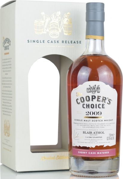 Blair Athol 11 Jahre 2009/2021 Sherry Cask Cooper's Choice 52,5% vol.