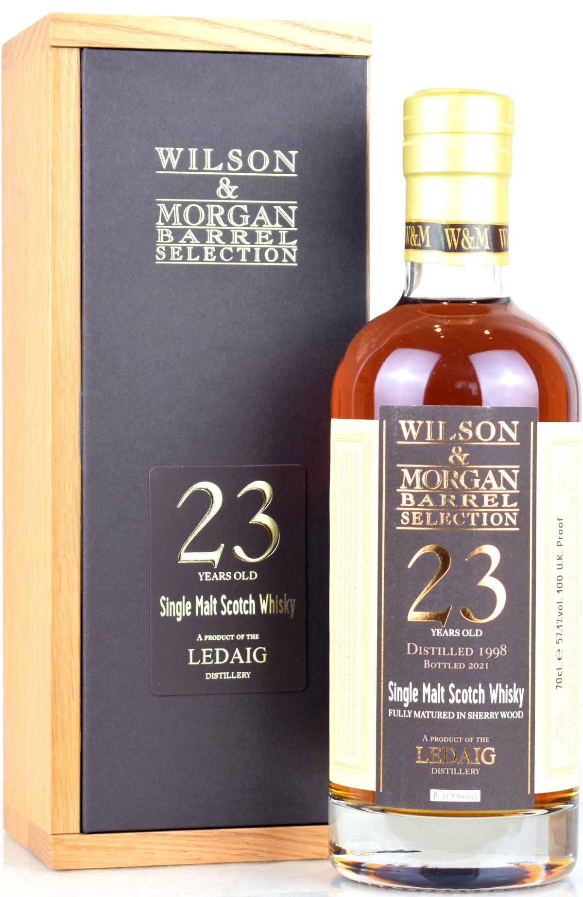 Ledaig 23 Jahre 1998/2021 Sherry Cask Wilson & Morgan 57,1% vol