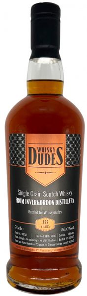 Invergordon 18 Jahre 2006/2025 1st Fill Oloroso Quarter Cask Whiskydudes 56% vol.