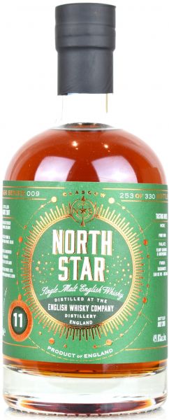 English Whisky 11 Jahre 2008/2019 Burgundy Cask North Star Spirits #009 49,8% vol.