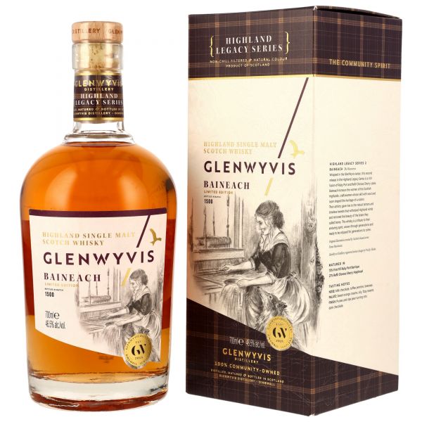 GlenWyvis Baineach Limited Edition 1st Fill Ruby Port &amp; Oloroso Sherry 46,5% vol.