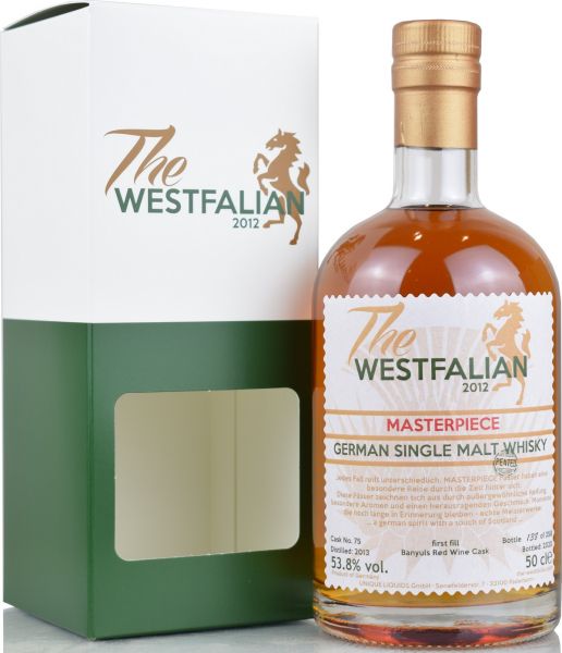 The Westfalian Masterpiece peated 2013/2020 1st Fill Banyuls Casks #75 53,8% vol.