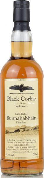Bunnahabhain Staoisha 6 Jahre 2013/2020 Amarone Cask Black Corbie 58,3% vol.