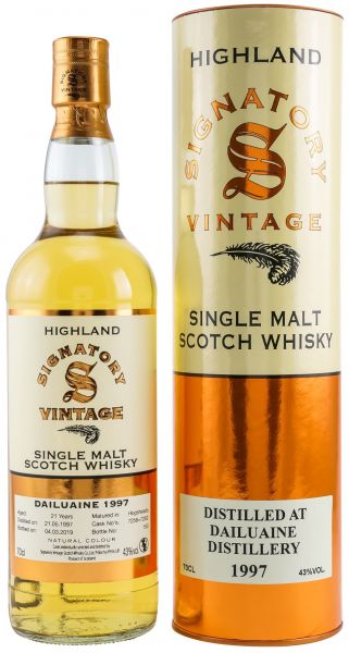 Dailuaine 21 Jahre 1997/2019 Signatory Vintage Vintage #7258+7262 43% vol.