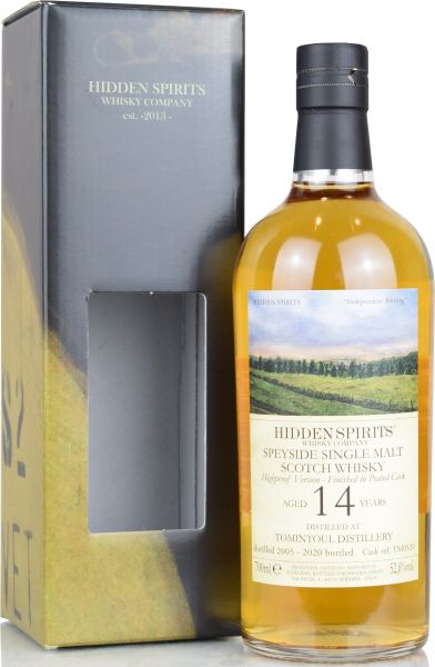 Tomintoul 14 Jahre 2005/2020 Peated Cask Hidden Spirits Highproof 52,6% vol.