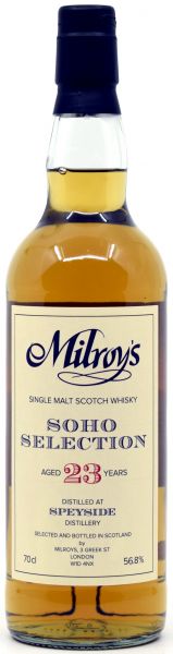 Speyside 23 Jahre 1992/2015 Milroy&#039;s of Soho 56,8% vol.