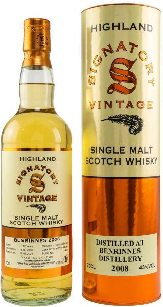 Benrinnes 12 Jahre 2008/2021 Signatory Vintage Vintage #800334&800335 43% vol.
