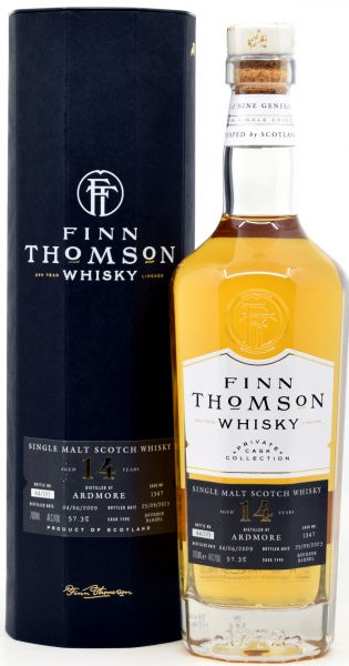 Ardmore 14 Jahre 2009/2023 Bourbon Cask Finn Thomson 57,3% vol.