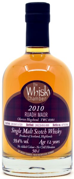 Ruadh Maor (Glenturret) 12 Jahre 2010/2023 Oloroso Sherry The Whisky Chamber 59,4% vol.