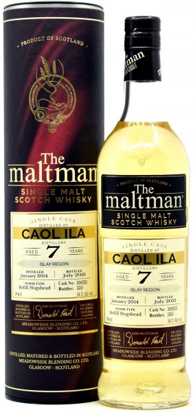 Caol Ila 7 Jahre 2014/2021 The Maltman 54,1% vol.