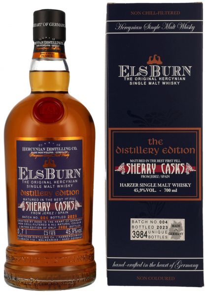 Elsburn The Distillery Edition 2023 Batch #004 Sherry Casks 45,9% vol.