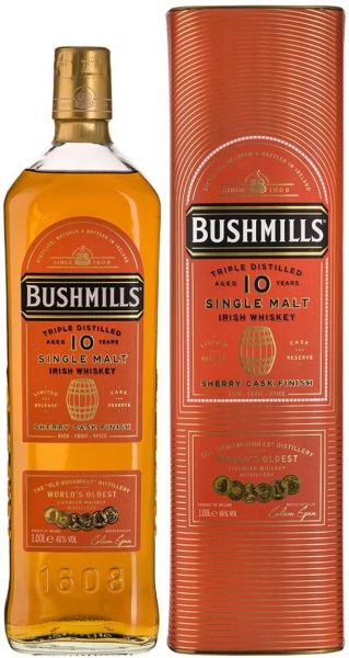 Bushmills 10 Jahre Sherry Cask 1,0 l 46% vol.