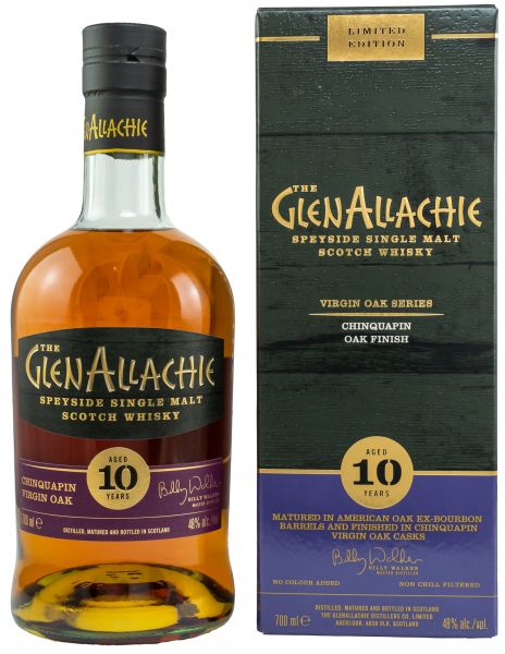 Glenallachie 10 Jahre Chinquapin Oak Finish Virgin Oak Series 48% vol.