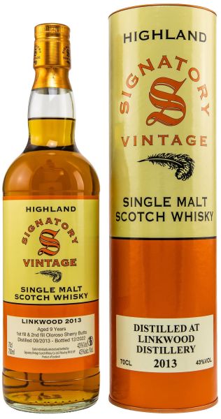 Linkwood 2013/2022 Sherry Cask Signatory Vintage 43% vol.