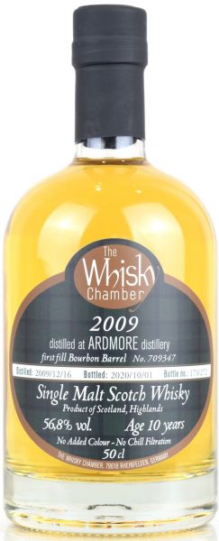 Ardmore 10 Jahre 2009/2020 The Whisky Chamber 56,8% vol.