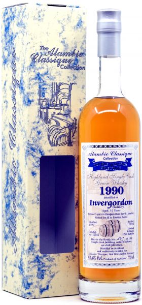 Invergordon 32 Jahre 1990/2022 Hampden Rum Barrel Alambic Classique 52,8% vol.