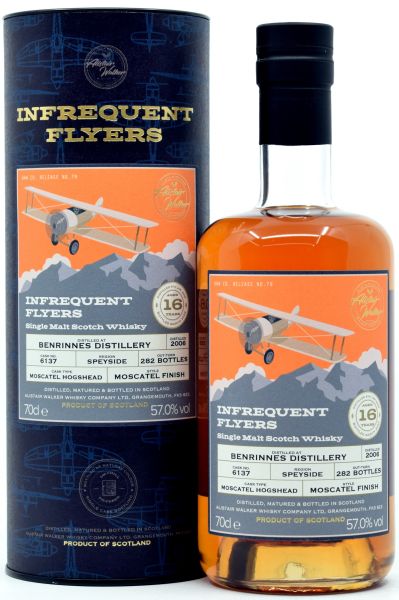 Benrinnes 16 Jahre 2006/2022 Moscatel Cask Alistair Walker Infrequent Flyers 57% vol.