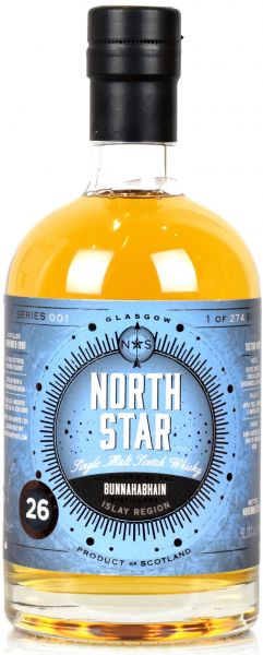 Bunnahabhain 26 Jahre 1990/2016 North Star Spirits #001 51,1% vol.