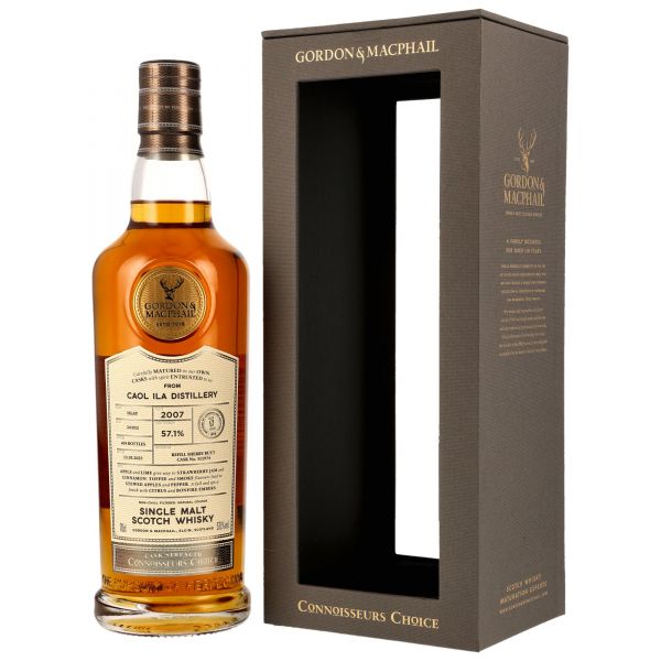 Caol Ila 17 Jahre 2007/2025 Sherry Cask Gordon &amp; MacPhail Cask Strength #311974 57,1% vol