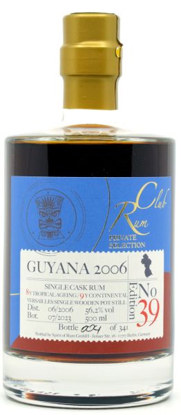 Guyana REV 17 Jahre 2006/2023 Rum Club Private Edition #39 56,2% vol