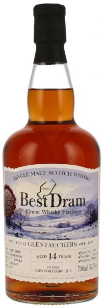 Glentauchers 14 Jahre 2009/2023 1st Fill Ruby Port Cask Best Dram 56,3% vol.