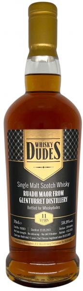 Ruadh Maor (peated Glenturret) 2013/2025 Oloroso Sherry Whiskydudes 59,9% vol.