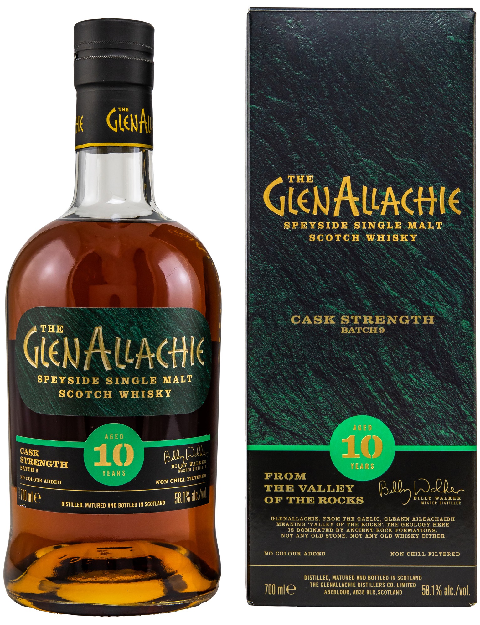 Glenallachie 10 Jahre Cask Strength Batch #9 58,1% vol. - hier