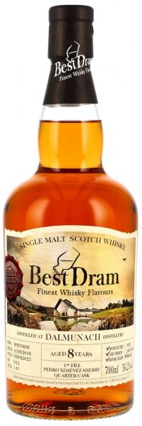 Dalmunach 2016/2025 1st Fill PX Sherry Cask Best Dram 56,2% vol.