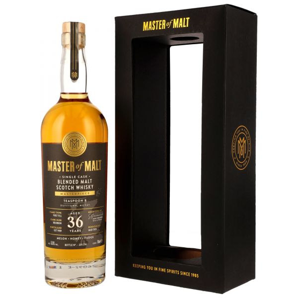 Burnside (Balvenie) Teaspoon B 36 Jahre 1989/2026 Master of Malt 53,6% vol.